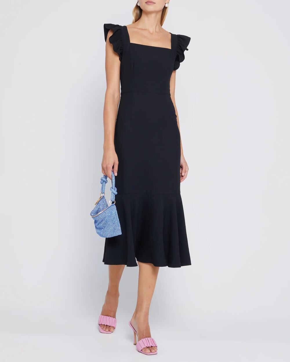 NWT O.P.T Ciles Criss-Cross Back Midi Dress Medium